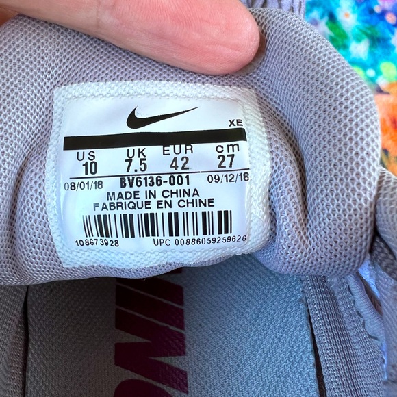 Nike Zoom Winflo 5 Size 10- Grey and Pink- Great Condition - Picture 8 of 8